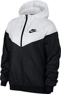 Kurtki damskie - Nike Damska kurtka W Nsw Wr Czarny (czarny/biały-010) XXL - miniaturka - grafika 1