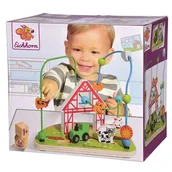 Zabawki interaktywne dla dzieci - EICHHORN Labirynt koralikowy z farmą i torem - miniaturka - grafika 1