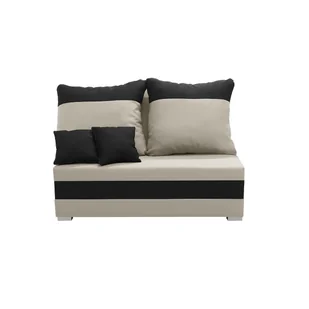Sofa kanapa 2 os z funkcją spania GUSTAV kremowy / czarny - Sofy i kanapy - miniaturka - grafika 1
