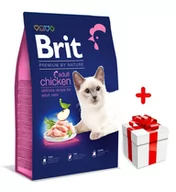 Sucha karma dla kotów - BRIT Premium By Nature Adult Cat Chicken 800g + niespodzianka dla kota GRATIS! - miniaturka - grafika 1