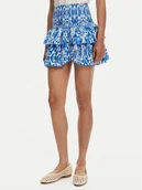 Spódnice - ONLY Spódnica mini Nadja 15351182 Niebieski Regular Fit - miniaturka - grafika 1