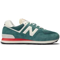 Sneakersy damskie - New Balance Buty Sneakersy Zielone 574 U574VPG - miniaturka - grafika 1