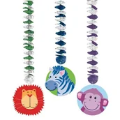 Gadżety dla niej i dla niego - Amscan Świderki wiszące "Safari", 3 szt, 76 cm 199951 - miniaturka - grafika 1