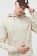 Bluzy męskie - Billabong bluza męska kolor beżowy z kapturem gładka - miniaturka - grafika 1