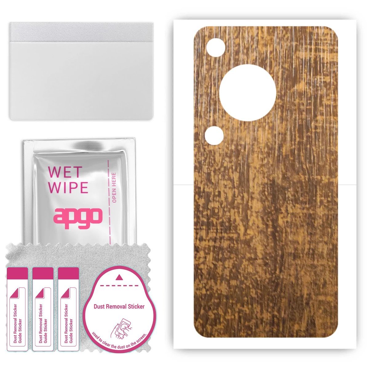 Folia naklejka skórka strukturalna na TYŁ do Wiko Hi Enjoy 70m - Drewno Dąb Stary - apgo SKINS