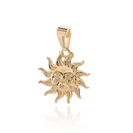 Wisiorki - Zawieszka słońce, srebro 925 pozłacane - miniaturka - grafika 1