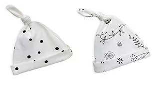 Czapki damskie - Bloom Sleepee Sleepee Unisex Baby czapka z krasnoludkami - dwupak Dots 0-2 czapka, opakowanie białe (biały 1311), S (rozmiar producenta: S/M) - grafika 1