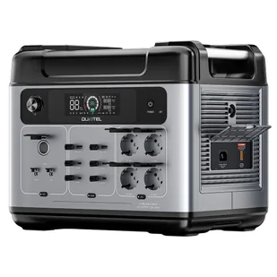 Przenośna stacja zasilania OUKITEL P2001 Plus 2400W, bateria LiFePO4 2048Wh, 13 gniazd, 80% naładowania w godzinę - Szary+Czarny - Akumulatory ogólnego zastosowania - miniaturka - grafika 1