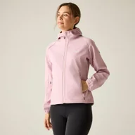 Kurtki i kamizelki sportowe damskie - Regatta Kurtka damska softshell przeciwdeszczowy z kapturem Arec III Fioletowy, Rozmiar: 38 - miniaturka - grafika 1