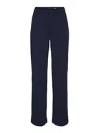 Spodnie damskie - Vero Moda Vmzamira Mr Slim Straight Pant GA Noos Spodnie damskie, Granatowa marynarka, S / 34L - miniaturka - grafika 1