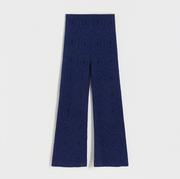 Spodnie damskie - Reserved - Ażurowe spodnie - Granatowy - miniaturka - grafika 1