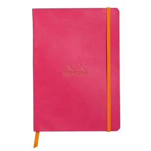 Notatnik Rhodia A5, miękka oprawa, linie, Malinowy - Notesy i bloczki - miniaturka - grafika 1