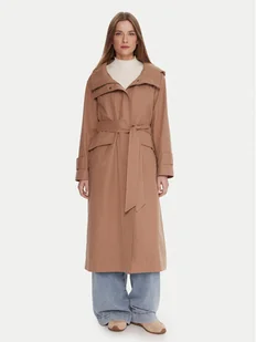 Tatuum Płaszcz przejściowy Meggy T2503.003 Beżowy Regular Fit - Płaszcze damskie - miniaturka - grafika 1