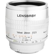 Obiektywy - Lensbaby Velvet 28mm f/2.5 do Nikon Z srebrny - miniaturka - grafika 1