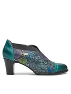 Półbuty damskie - Laura Vita Półbuty Elcodieo 42 Niebieski - miniaturka - grafika 1