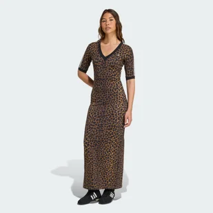 Sukienka Leopard V-Neck Maxi - Adidas - Sukienki - miniaturka - grafika 1