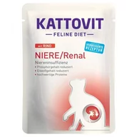 Mokra karma dla kotów - Kattovit Niere/Renal wołowina 12x85g saszetka - miniaturka - grafika 1