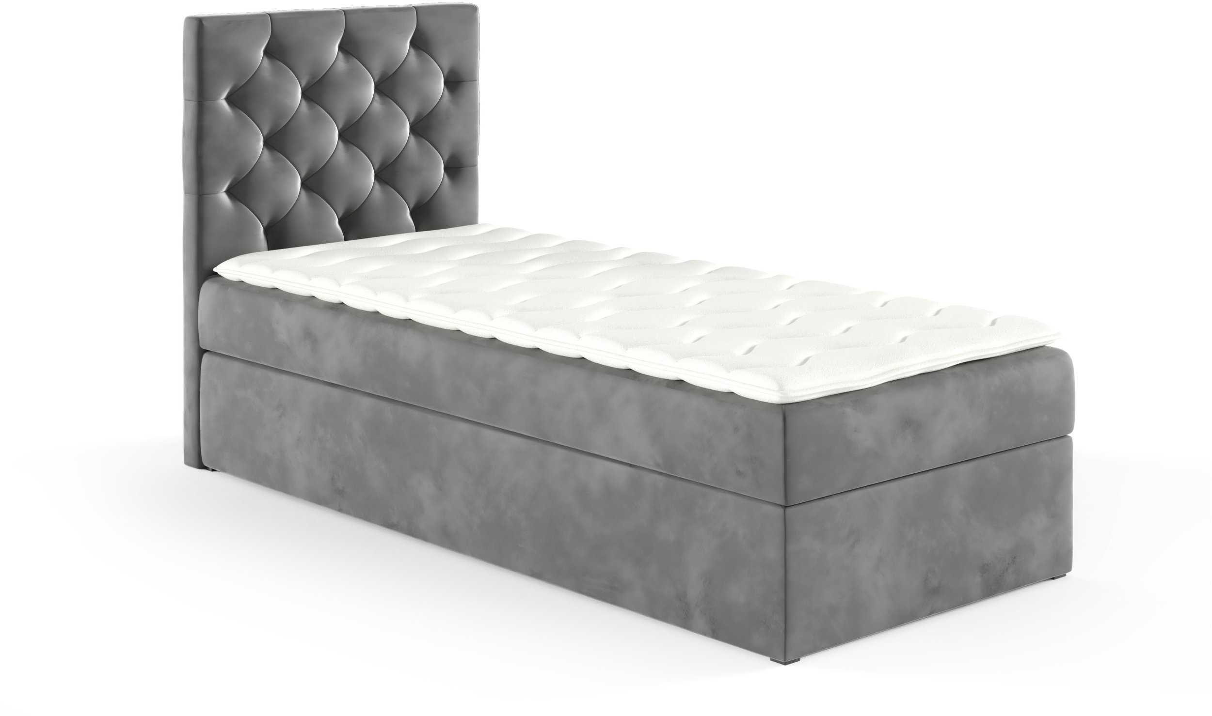 Łóżko kontynentalne Sara Box 90x200 bez nóg riviera 91