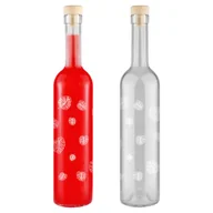 Domowy wyrób alkoholu - Butelka Futura 500Ml Z Nadrukiem W Liście - miniaturka - grafika 1