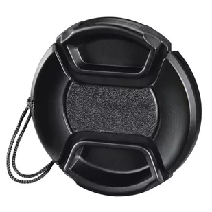 Hama Osłona obiektywu 37 mm "Smart Snap" (do aparatów z obiektywem 37 mm, z uchwytem/sznurkiem/taśmą, osłoną obiektywu, jako zamiennik, łatwa do zamocowania, do zaciskania, uniwersalna) czarna - Dekielki do obiektywów - miniaturka - grafika 1