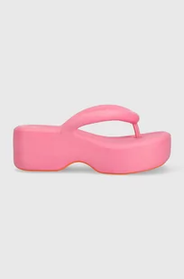 Melissa japonki MELISSA FREE PLATFORM AD damskie kolor różowy na platformie M.33772.F659 - Klapki i japonki damskie - miniaturka - grafika 1