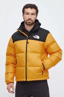 Kurtki męskie - The North Face kurtka puchowa męska kolor żółty zimowa - grafika 1