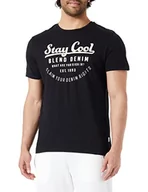 Koszulki męskie - Blend Męski T-shirt 20714552, 194007/czarny, S - miniaturka - grafika 1