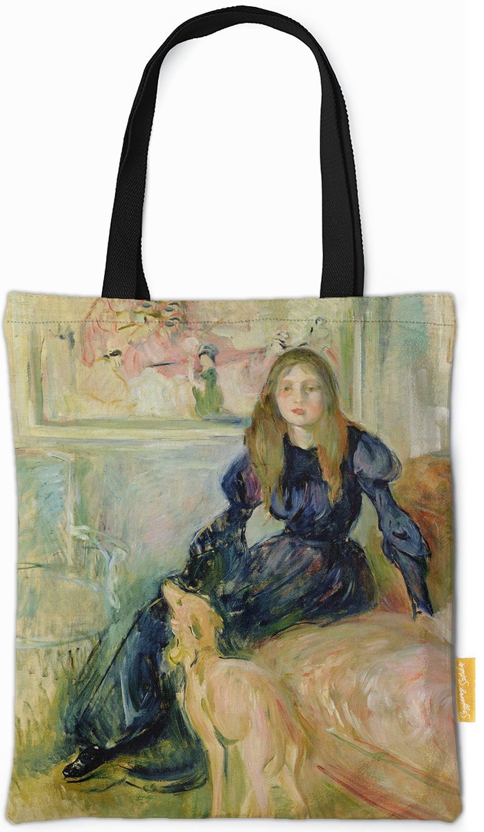 Torba na ramię Julie Manet i jej piesek Laërte Berthe Morisot-ONE SIZE