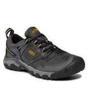 Półbuty męskie - Trekkingi Keen Ridge Flex Wp 1026615 Steel Grey/Keen Yellow - miniaturka - grafika 1