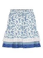 Spódnice - VERO MODA Damska spódnica Vmmilan Hw Short Skirt WVN, Dazzling Blue/Aop:mira, XL - miniaturka - grafika 1