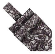 Krawaty i muchy męskie - Fular bawełniany biały w paisley EM 10 - EM Men's Accessories - miniaturka - grafika 1