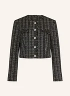 Marynarki i żakiety damskie - Guess Kurtka Z Tweedu Sandra Z Błyszczącą Przędzą schwarz - GUESS - miniaturka - grafika 1