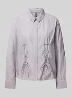 Bluzki damskie - Bluzka o kroju regular fit z bawełny z długim rękawem i wiązaniem gorsetowym model ‘FABRIELLA’ - miniaturka - grafika 1