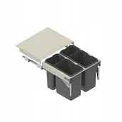 Kosze na śmieci - Segrego Sortownik Szuflada na śmieci do zabudowy 60 H320 L480 2x15L 2x7L - miniaturka - grafika 1