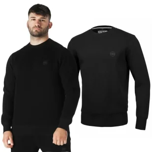 Bluza Pit Bull Premium Pique Interlock Small Logo - Czarna 3XL - Odzież taktyczna i umundurowanie - miniaturka - grafika 1