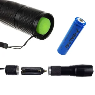Latarka Taktyczna Szperacz CREE XPE LED ZOOM UV czarny - Latarki - miniaturka - grafika 11