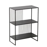 Półki do salonu - Metalowa półka stojąca Cindy, czarna, 75 x 28 cm - miniaturka - grafika 1
