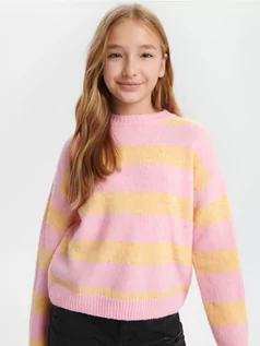 Swetry dla dziewczynek - Sinsay - Sweter - różowy - grafika 1