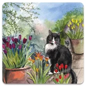 Magnesy - Magnes FM246 Kot Roderick w ogrodzie - Alex Clark - miniaturka - grafika 1