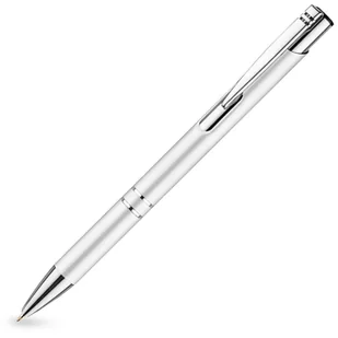 Biały długopis metalowy COSMO z Twoim grawerem - 100 szt. - Długopisy - miniaturka - grafika 1