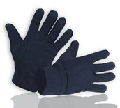 Rękawiczki - Rękawiczki męskie polarowe na mrozy ciepłe GRANATOWE - miniaturka - grafika 1