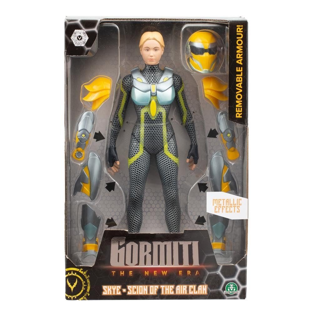 Gormiti, przegubowa figurka 27 cm, Scion ze zbroją, model Air - Skye, dla dzieci od 4 lat, GRV033