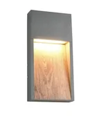 Lampy ogrodowe - Salmon kinkiet zewnętrzny 1xLED/11W antracyt/imitacja drewna 246960135 - miniaturka - grafika 1