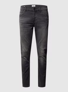 Jeansy w dekatyzowanym stylu o kroju slim fit - Spodnie męskie - miniaturka - grafika 1