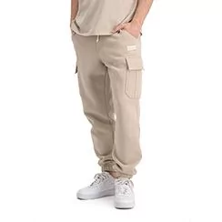 Spodnie Alpha Industries Organics Cargo Jogger 106363627 - beżowe - Spodnie sportowe męskie - miniaturka - grafika 1