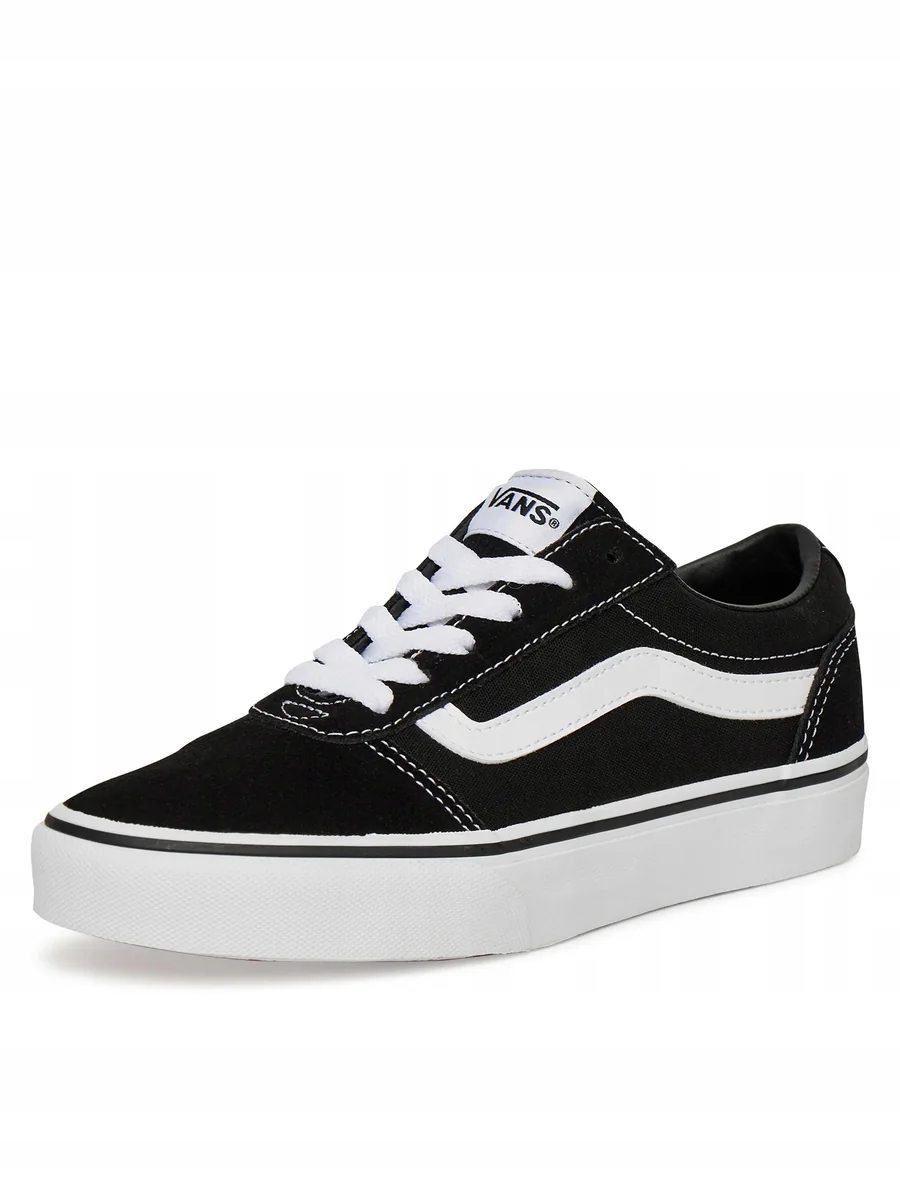VANS WARD TRAMPKI DAMSKIE CZARNE ZE SKÓRĄ NISKIE 42 16MA