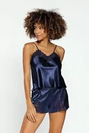 Piżamy damskie - Damska piżama, ciemnoniebieska, Dkaren - miniaturka - grafika 1