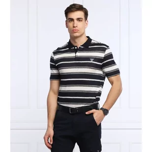 GUESS Lniane polo josu | Regular Fit - Koszule męskie - miniaturka - grafika 1