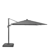 Parasole ogrodowe - Naterial Parasol ogrodowy Sonora II ze światłem LED 298x298x258 cm antracytowy - miniaturka - grafika 1