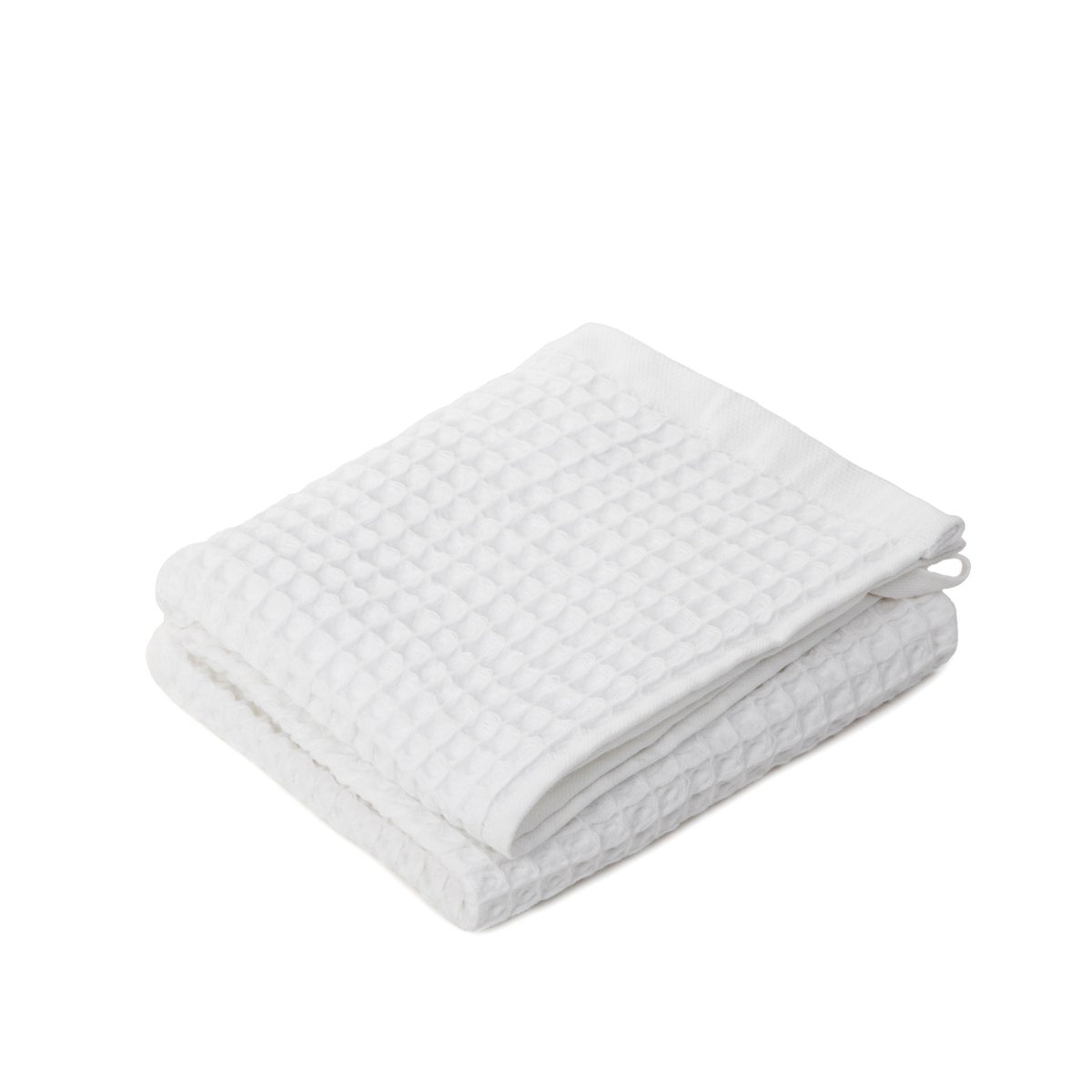 Ręczniki Ręcznik kąpielowy VAFFEL Ręcznik biały 50x90cm HOMLA